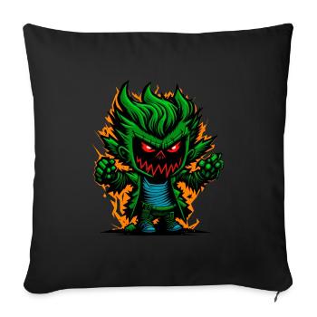 Graffiti Halloween Zombie Kid - Housse de coussin décorative 45 x 45 cm - noir - Devant