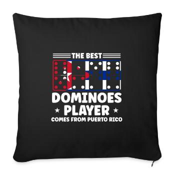 Domino Design - Sofa pillowcase 17,3'' x 17,3'' (45 x 45 cm) - black - Front