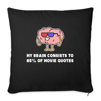 Cinéma Night Movies Déclaration Cinéma Night Theatre - Housse de coussin décorative 45 x 45 cm - noir - Devant