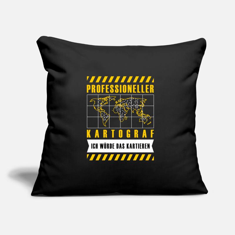 Conception cartographique Housse de coussin décorative 45 x 45 cm