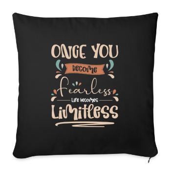 Dream Catcher Feather Spiritual Tribal - Housse de coussin décorative 45 x 45 cm - noir - Devant
