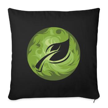 Leaf Nature Conservation Forest Leaves Symbol Colors - Sofa pillowcase 17,3'' x 17,3'' (45 x 45 cm) - black - Front