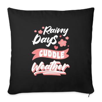 Câlin Câlin Petit ami mignon - Housse de coussin décorative 45 x 45 cm - noir - Devant