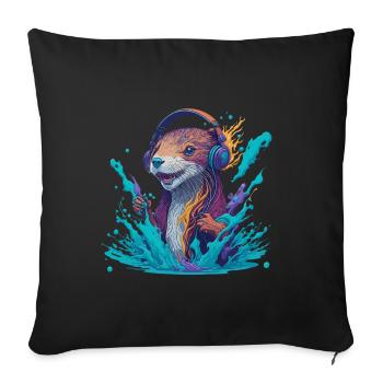 musasaukko - Sofa pillowcase 17,3'' x 17,3'' (45 x 45 cm) - black - Front
