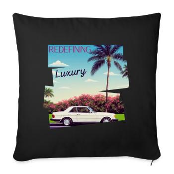 Redefining Luxury - Sofa pillowcase 17,3'' x 17,3'' (45 x 45 cm) - black - Front