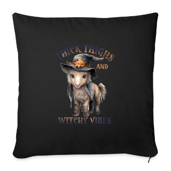 Halloween Horse Pumpkin Horror - Sofa pillowcase 17,3'' x 17,3'' (45 x 45 cm) - black - Front
