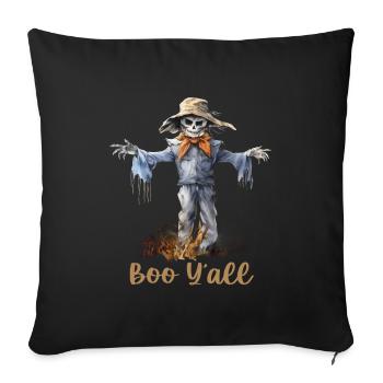 Halloween Pumpkin Horror - Sofa pillowcase 17,3'' x 17,3'' (45 x 45 cm) - black - Front
