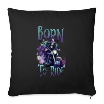Halloween Pumpkin Horror - Sofa pillowcase 17,3'' x 17,3'' (45 x 45 cm) - black - Front