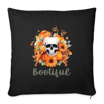 Halloween Pumpkin Horror - Sofa pillowcase 17,3'' x 17,3'' (45 x 45 cm) - black - Front