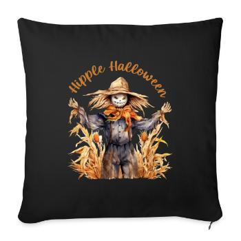 Halloween Pumpkin Horror - Sofa pillowcase 17,3'' x 17,3'' (45 x 45 cm) - black - Front