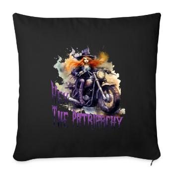 Halloween Pumpkin Horror - Sofa pillowcase 17,3'' x 17,3'' (45 x 45 cm) - black - Front