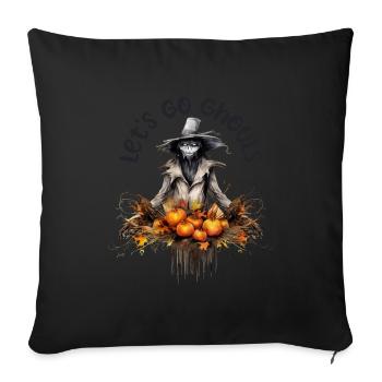 Halloween Pumpkin Horror - Sofa pillowcase 17,3'' x 17,3'' (45 x 45 cm) - black - Front
