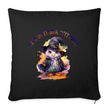 Halloween Pumpkin Horror - Sofa pillowcase 17,3'' x 17,3'' (45 x 45 cm) - black - Front