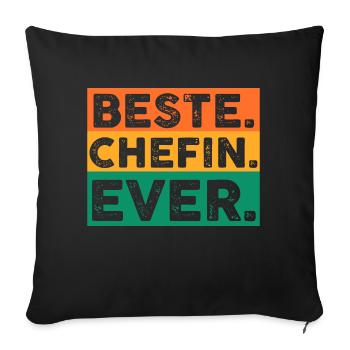 Arbeit Kollegen Büro Teamleiter Führungskraft Chef - Sofakissenbezug 45 x 45 cm - Schwarz - Vorne