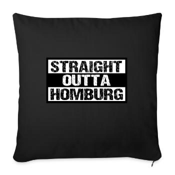 Homburg - Sofakissenbezug 45 x 45 cm - Schwarz - Vorne
