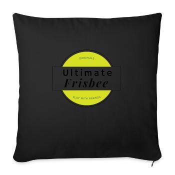Ulti 5 - Housse de coussin décorative 45 x 45 cm - noir - Devant