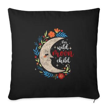 Symbole Soleil Religion Éléments - Housse de coussin décorative 45 x 45 cm - noir - Devant