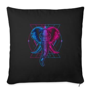 Symbol Sun Warrior Element - Sofa pillowcase 17,3'' x 17,3'' (45 x 45 cm) - black - Front