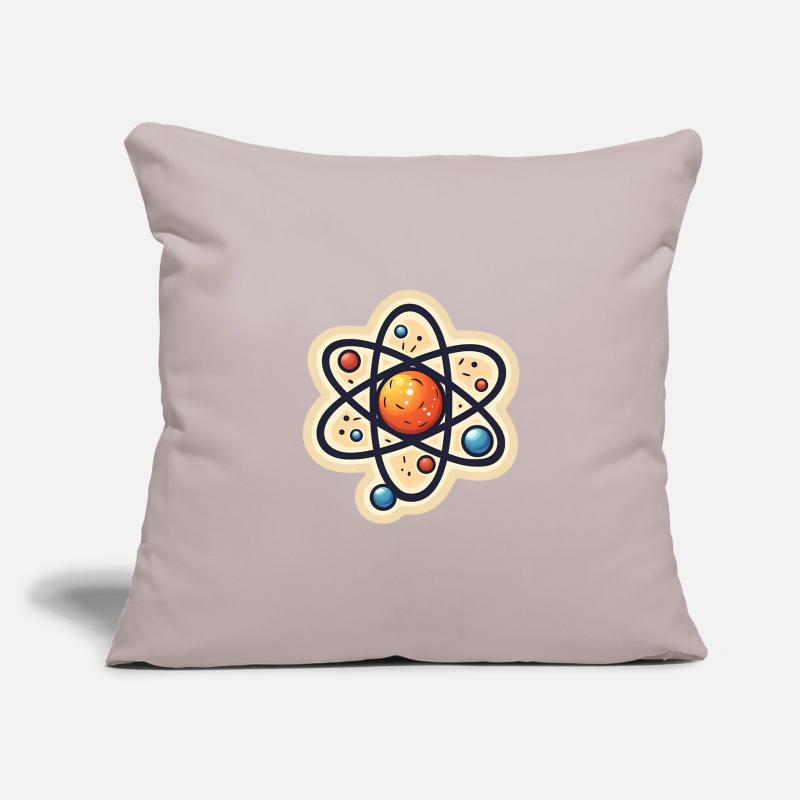 Atom Physics Nerd Atomic Model Housse de coussin décorative 45 x 45 cm