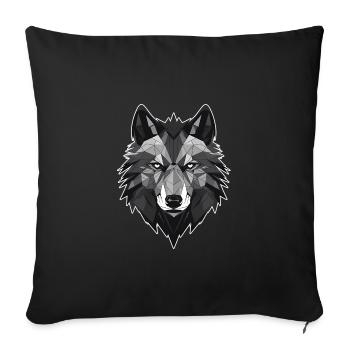 Wolf Bad Wolf - Sofa pillowcase 17,3'' x 17,3'' (45 x 45 cm) - black - Front
