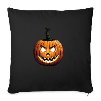 Scary Jack-O-Lantern Halloween - Sofa pillowcase 17,3'' x 17,3'' (45 x 45 cm) - black - Front