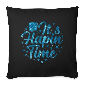 Mantarochen Flapin Time Mantarochen Liebhaber - Sofakissenbezug 45 x 45 cm - Schwarz - Vorne
