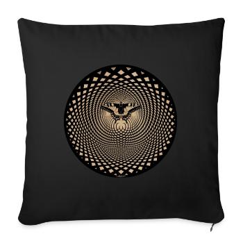 Illusion d’optique Papillon Effet Papillon - Housse de coussin décorative 45 x 45 cm - noir - Devant
