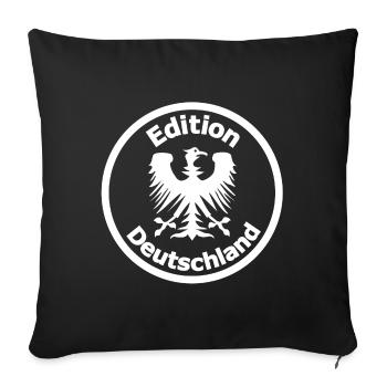 Die Edition aus Deutschland - Sofakissenbezug 45 x 45 cm - Schwarz - Vorne