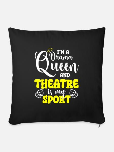 Queen Mädchen Charakter Schauspieler - Sofakissenbezug 45 x 45 cm - Schwarz