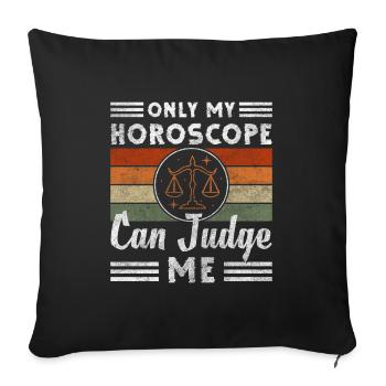 Signes du zodiaque Constellation Caractéristiques astro - Housse de coussin décorative 45 x 45 cm - noir - Devant