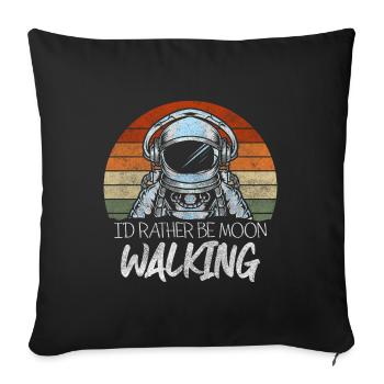 Space Planet Weightless Galaxy - Sofa pillowcase 17,3'' x 17,3'' (45 x 45 cm) - black - Front