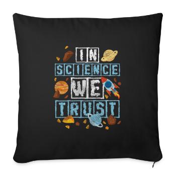 Combinaison spatiale Space Planet - Housse de coussin décorative 45 x 45 cm - noir - Devant