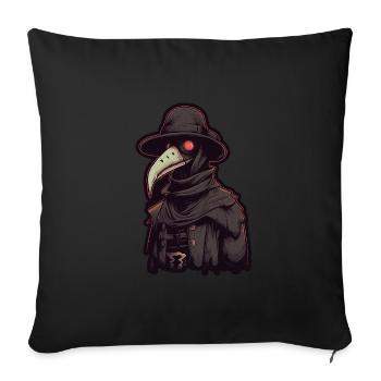 Peste Docteur Docteur Docteur - Housse de coussin décorative 45 x 45 cm - noir - Devant