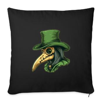 Peste Docteur Docteur Docteur - Housse de coussin décorative 45 x 45 cm - noir - Devant