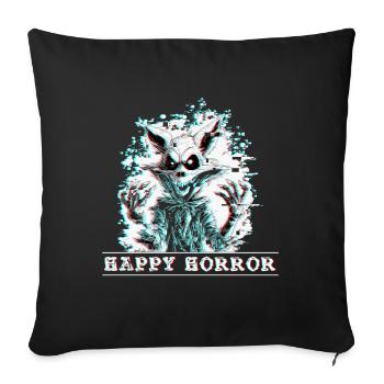 Halloween Skeleton - Sofa pillowcase 17,3'' x 17,3'' (45 x 45 cm) - black - Front