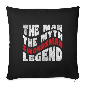 Sword Duel Kendo Saber - Sofa pillowcase 17,3'' x 17,3'' (45 x 45 cm) - black - Front