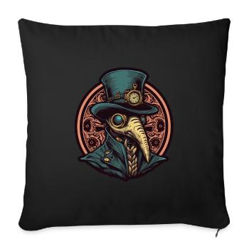 Peste Docteur Docteur Docteur - Housse de coussin décorative 45 x 45 cm - noir - Devant