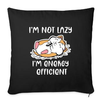 Pets Animals Hamster Favorite Animal Statement - Sofa pillowcase 17,3'' x 17,3'' (45 x 45 cm) - black - Front