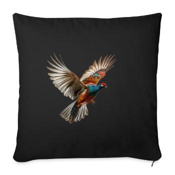 Pheasant Gift Bird Nature Animal Partridge Quail - Sofa pillowcase 17,3'' x 17,3'' (45 x 45 cm) - black - Front