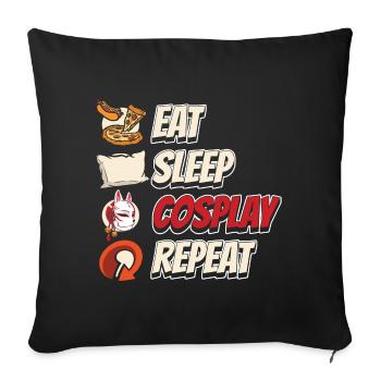 Cosplay Cosplayer Art Lover - Sofa pillowcase 17,3'' x 17,3'' (45 x 45 cm) - black - Front