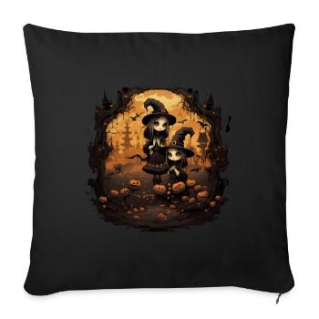 Halloween Hexen - Sofakissenbezug 45 x 45 cm - Schwarz - Vorne