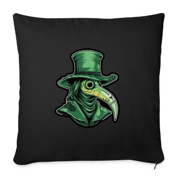 Peste Docteur Docteur Docteur - Housse de coussin décorative 45 x 45 cm - noir - Devant