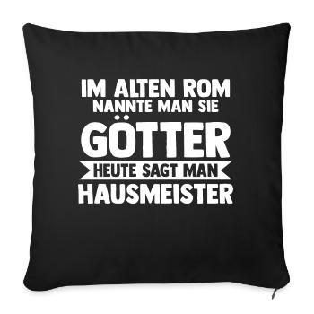 Hauswart Haustechniker Hausmeister - Sofakissenbezug 45 x 45 cm - Schwarz - Vorne