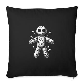 Voodoo Doll - Sofa pillowcase 17,3'' x 17,3'' (45 x 45 cm) - black - Front