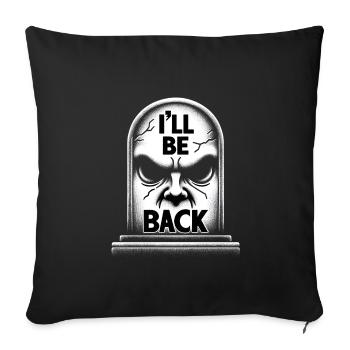 Retour de la tombe - Housse de coussin décorative 45 x 45 cm - noir - Devant
