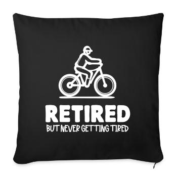 Relevé Senior Retraite Retraite Retraité - Housse de coussin décorative 45 x 45 cm - noir - Devant