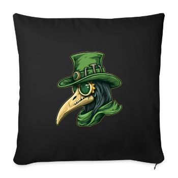 Médecin de la peste Médecin Médecin - Housse de coussin décorative 45 x 45 cm - noir - Devant