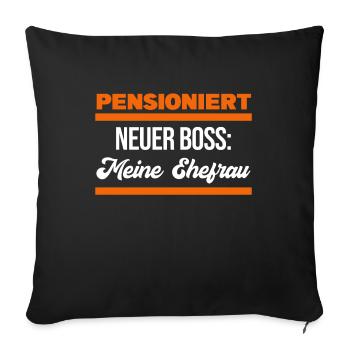 Déclaration de retraite Retraité senior - Housse de coussin décorative 45 x 45 cm - noir - Devant