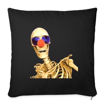 Tod eines Clowns - Sofakissenbezug 45 x 45 cm - Schwarz - Vorne