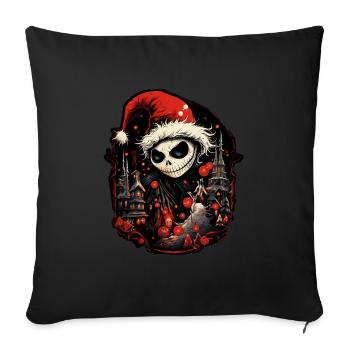 Creepy Christmas - Christmas Halloween Motif - Sofa pillowcase 17,3'' x 17,3'' (45 x 45 cm) - black - Front